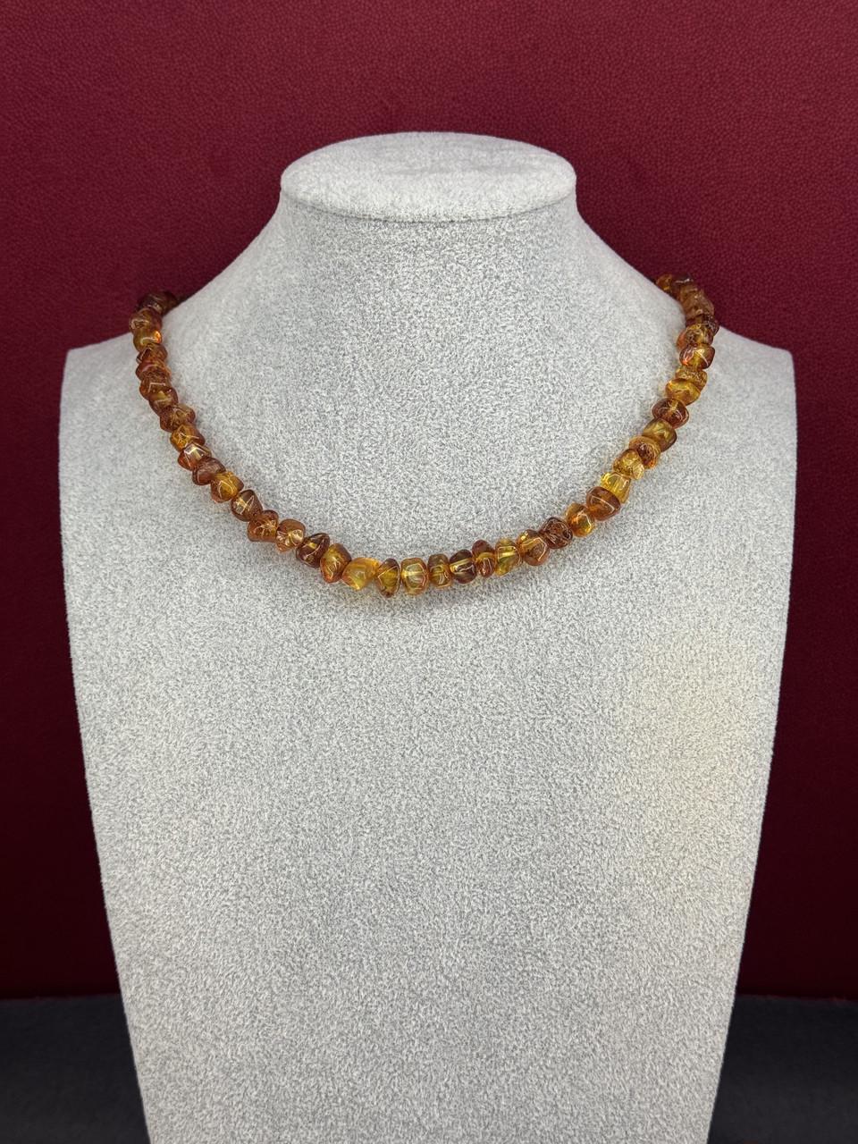 Ожерелье из янтаря лечебные 46 см (н-725)