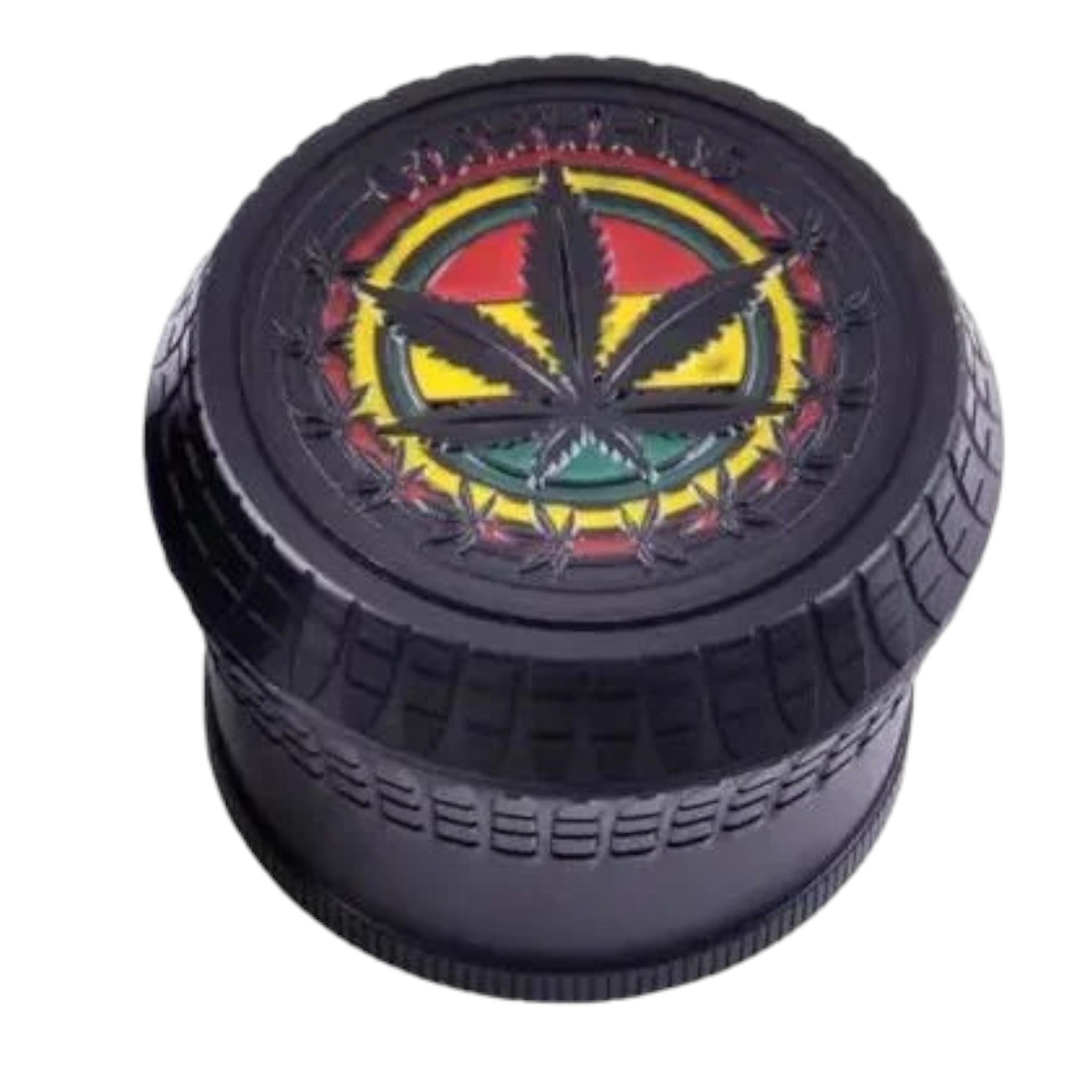 Гриндер Grinder One Hemp Leaf для измельчения табака и специй Black - фото 1