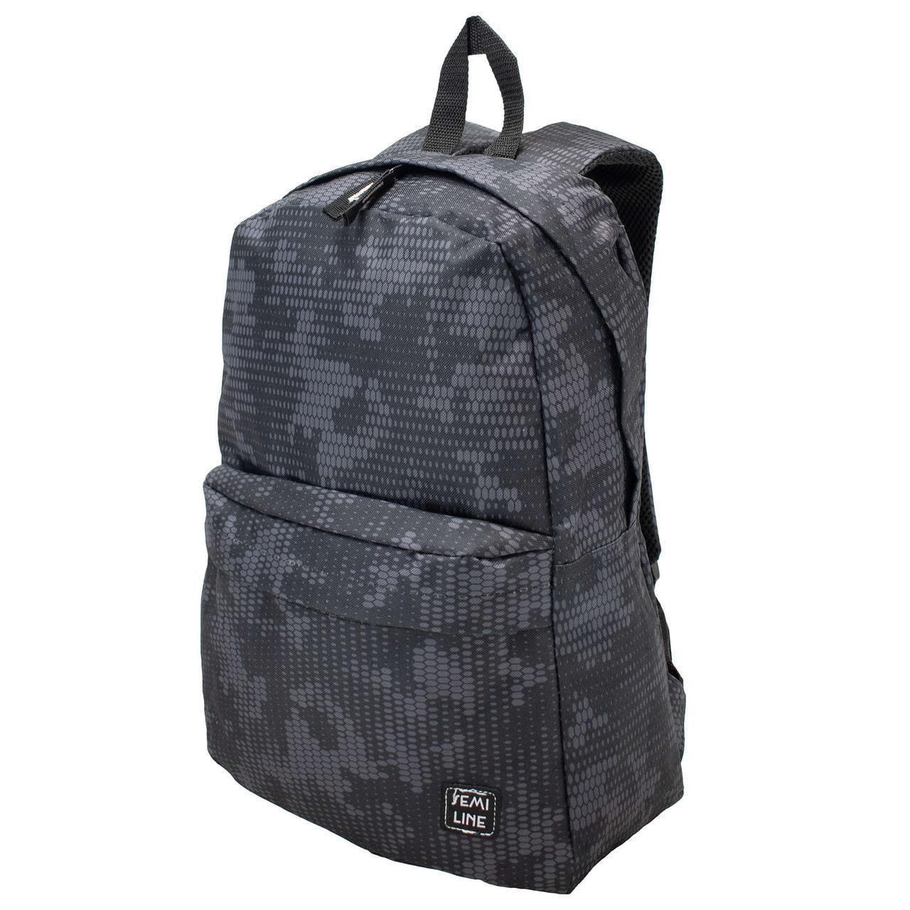 Рюкзак городской SEMI LINE 17 Black Print (J4920-2)