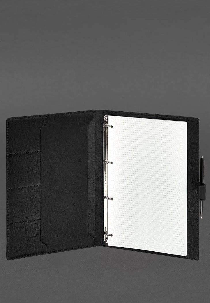 Блокнот шкіряний А4 Софт-бук 9.2 краст Чорний (A-027962) - фото 2 Блокнот шкіряний А4 Софт-бук 9.2 краст Чорний (A-027962) - фото 2