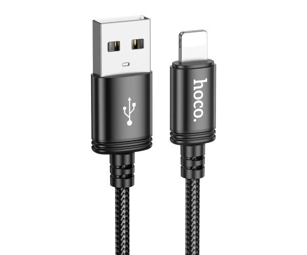 Кабель USB Data Hoco X91 USB to Lightning 2,4A 3 м Black