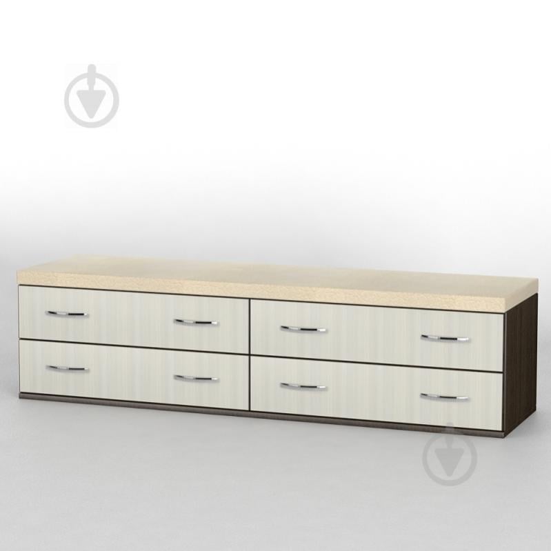 Комод прикроватный Тиса Мебель КП-108 Венге/Дуб молочный Комод прикроватный Тиса Мебель КП-108 Венге/Дуб молочный