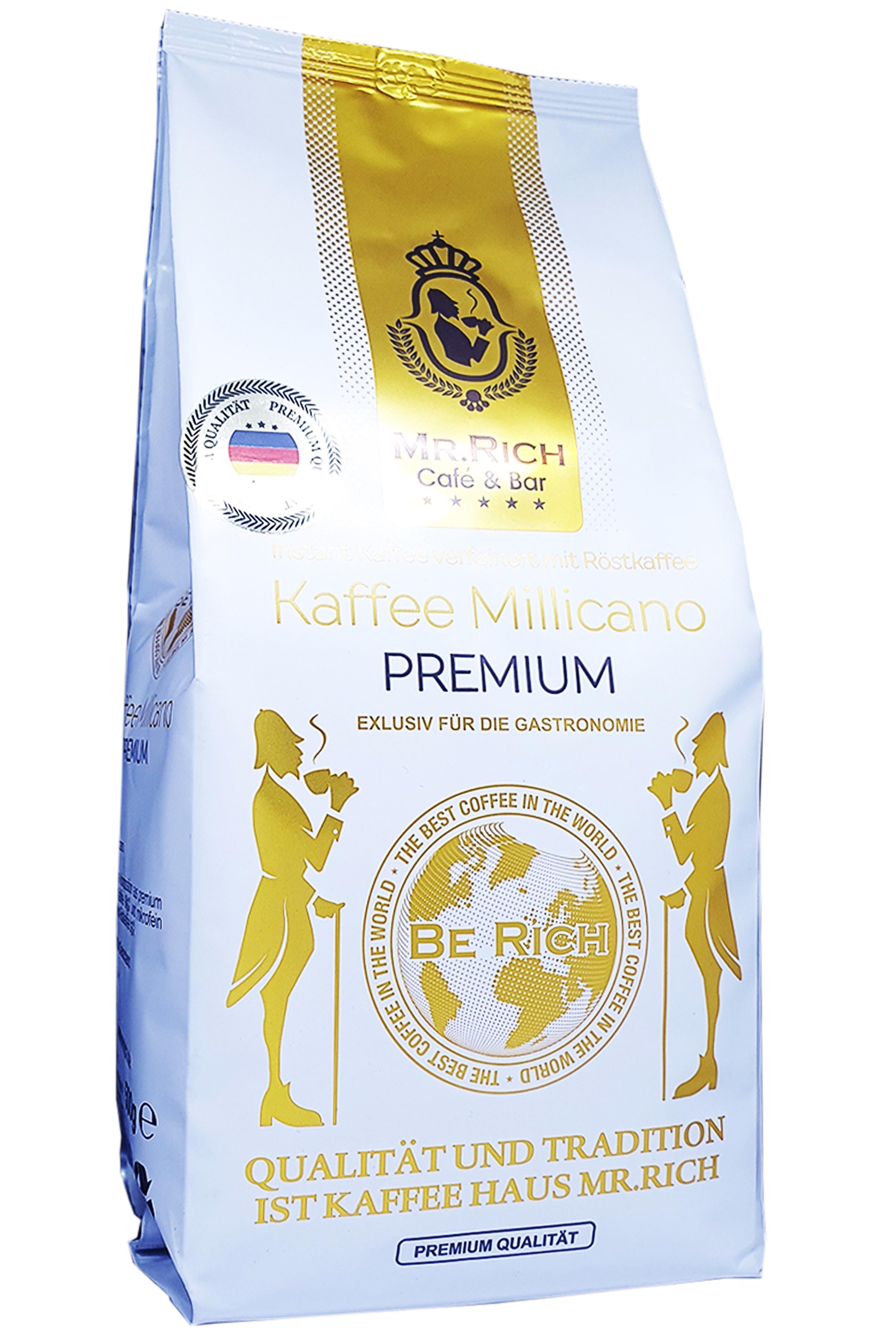 Кофе Mr.Rich Kaffee Millicano Premium растворим с добавлением молотой 500 г (52755)