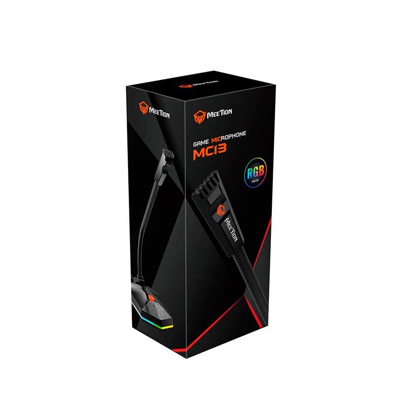 Мікрофон MeeTion MT-MC13 RGB USB Black (51ae53e2) - фото 2