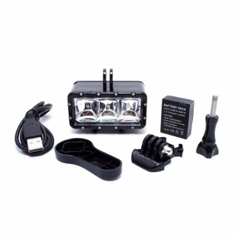 Свет подводный на 1 аккумулятор горизонтальный Suptig для GoPro 5/6/7/8/Xiaomi Yi 4k Sjcam Eken (1042254654)