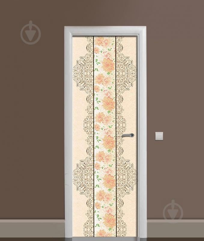 Наклейка на двері Zatarga "Квітковий візерунок" 650х2000 мм (Z1813328dv)
