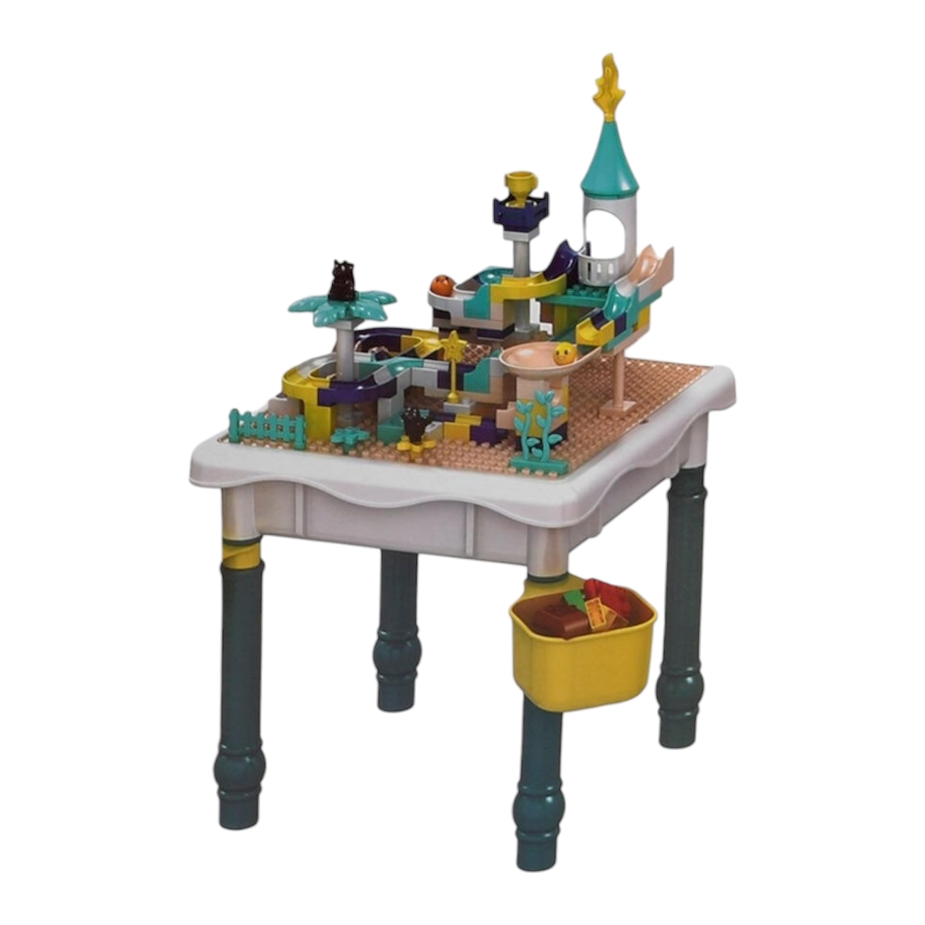 Столик детский 6в1 со стульчиком и набором конструктора (6309)