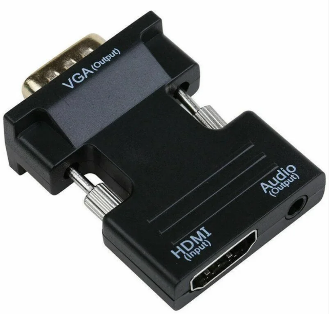 Переходник UKC HDMI - VGA OUT со звуком black - фото 3