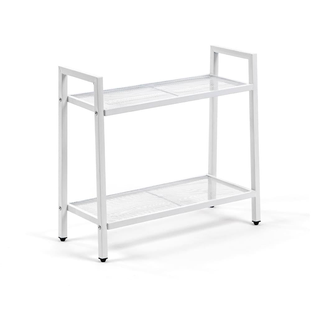 Стеллаж-этажёрка двухъярусная из металла AMF 60х26х60 см Белый (SW-00002102)