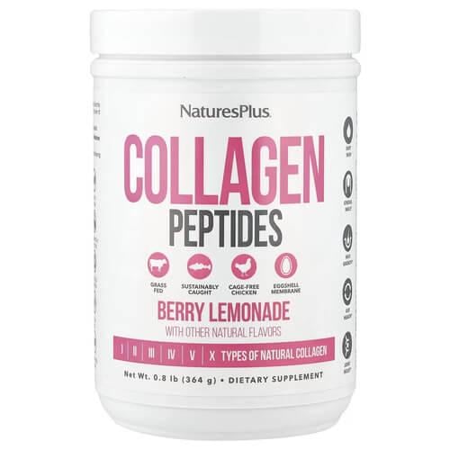 Коллаген NaturesPlus Collagen Peptides Berry Lemonade 364 г (NAP-45969) Коллаген NaturesPlus Collagen Peptides Berry Lemonade 364 г (NAP-45969)