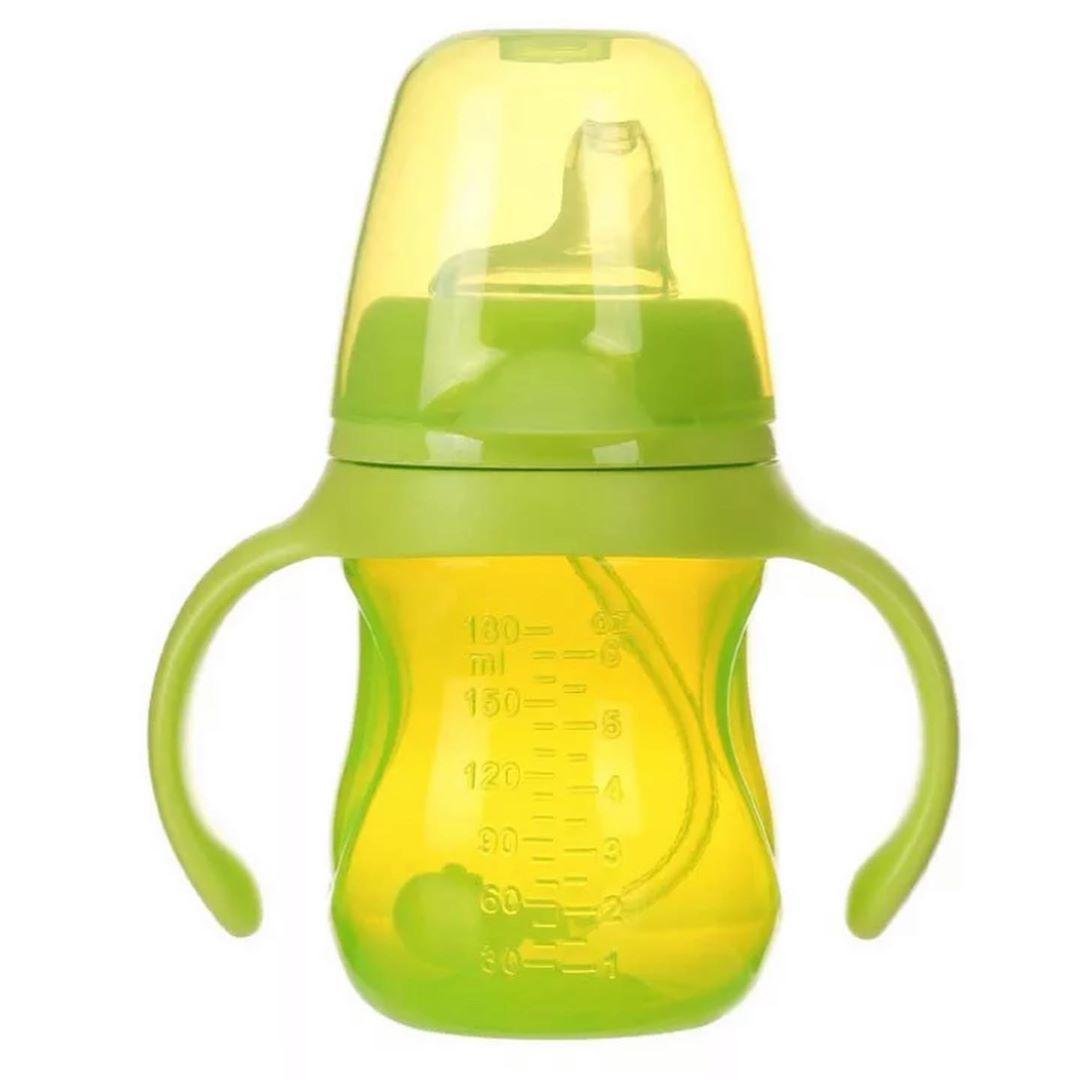 Поильник непроливайка Bimbo М200L с силиконовой трубочкой 200 мл Зеленый (1275133499)