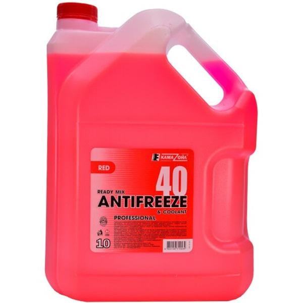 Антифриз КамаОйл Antifreeze 40 8,55 кг 10 л Червоний (222322) - фото 1 Антифриз КамаОйл Antifreeze 40 8,55 кг 10 л Червоний (222322) - фото 1