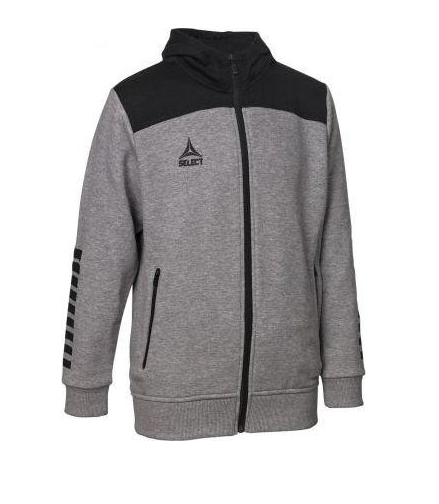 Толстовка Select Oxford zip hoodie на 12 років 2XS Сіро-чорний (625790-880)