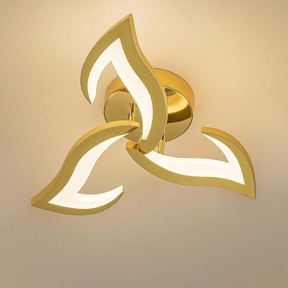 Люстра стельова світлодіодна Light House SY-20265/3 GD D565хH95 42W Pult Du Золотий