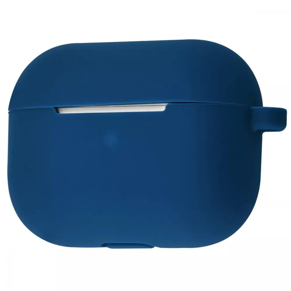 Чехол Silicone Case New для наушников AirPods Pro с карабином Midnight Blue (3c911be2)