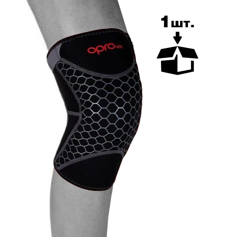 Наколенник спортивный OPROtec Knee Support with Closed Patella TEC5730-MD M Черный - фото 2