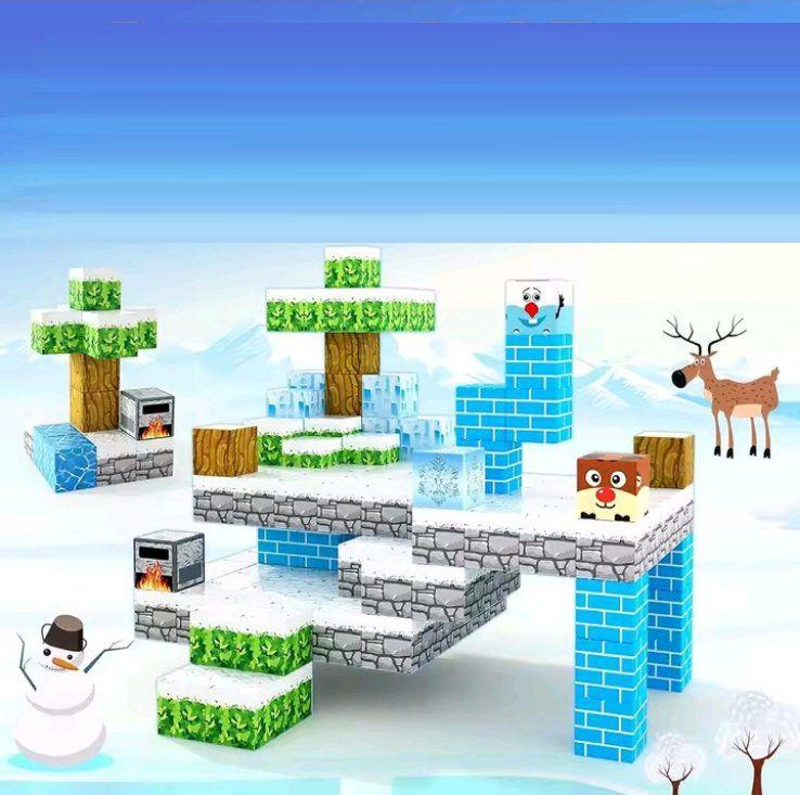 Конструктор магнітний My World minecraft 100 блоків (668) - фото 4 Конструктор магнітний My World minecraft 100 блоків (668) - фото 4