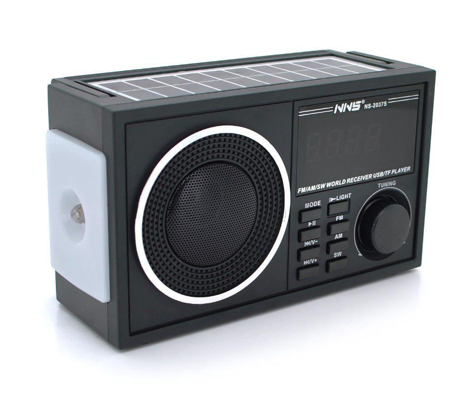Радіоприймач з ліхтариком VOLTRONIC S2037 Solar акумулятор 2 LR20 на сонячних батареях
