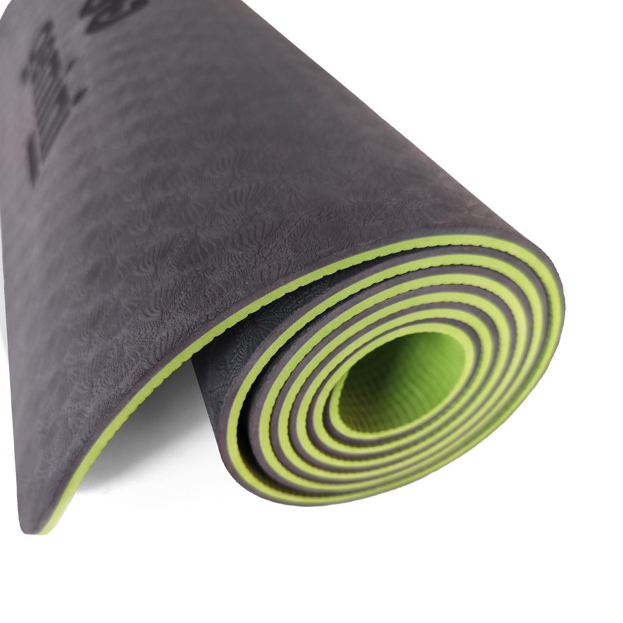 Коврик для фитнеса и йоги Gemini Pro GE-6BGR TPE/TC 6 мм (2012936381) - фото 3 Коврик для фитнеса и йоги Gemini Pro GE-6BGR TPE/TC 6 мм (2012936381) - фото 3