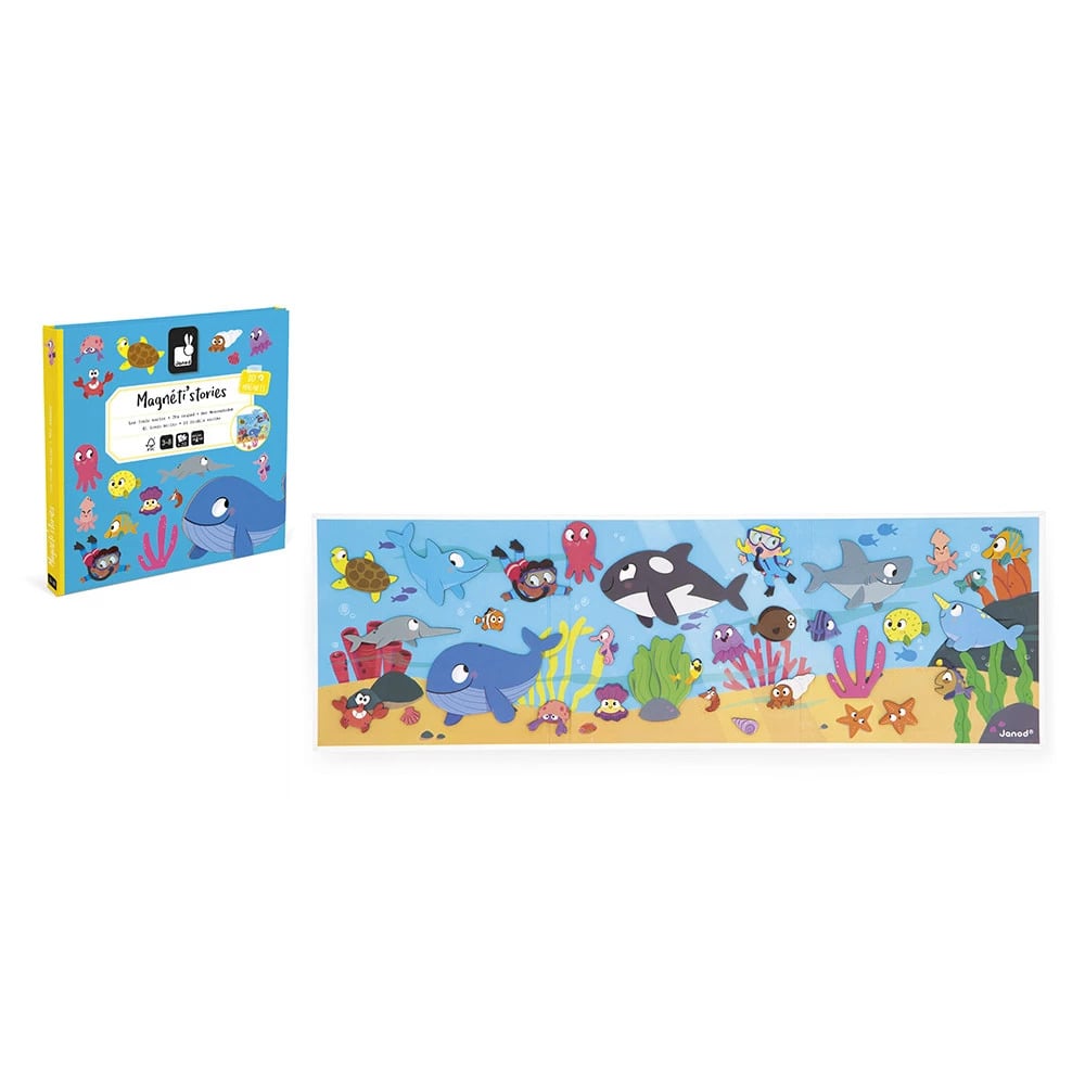 Магнитная учебная игра Janod Морские жители 30 элементов (J05448) - фото 6 Магнитная учебная игра Janod Морские жители 30 элементов (J05448) - фото 6