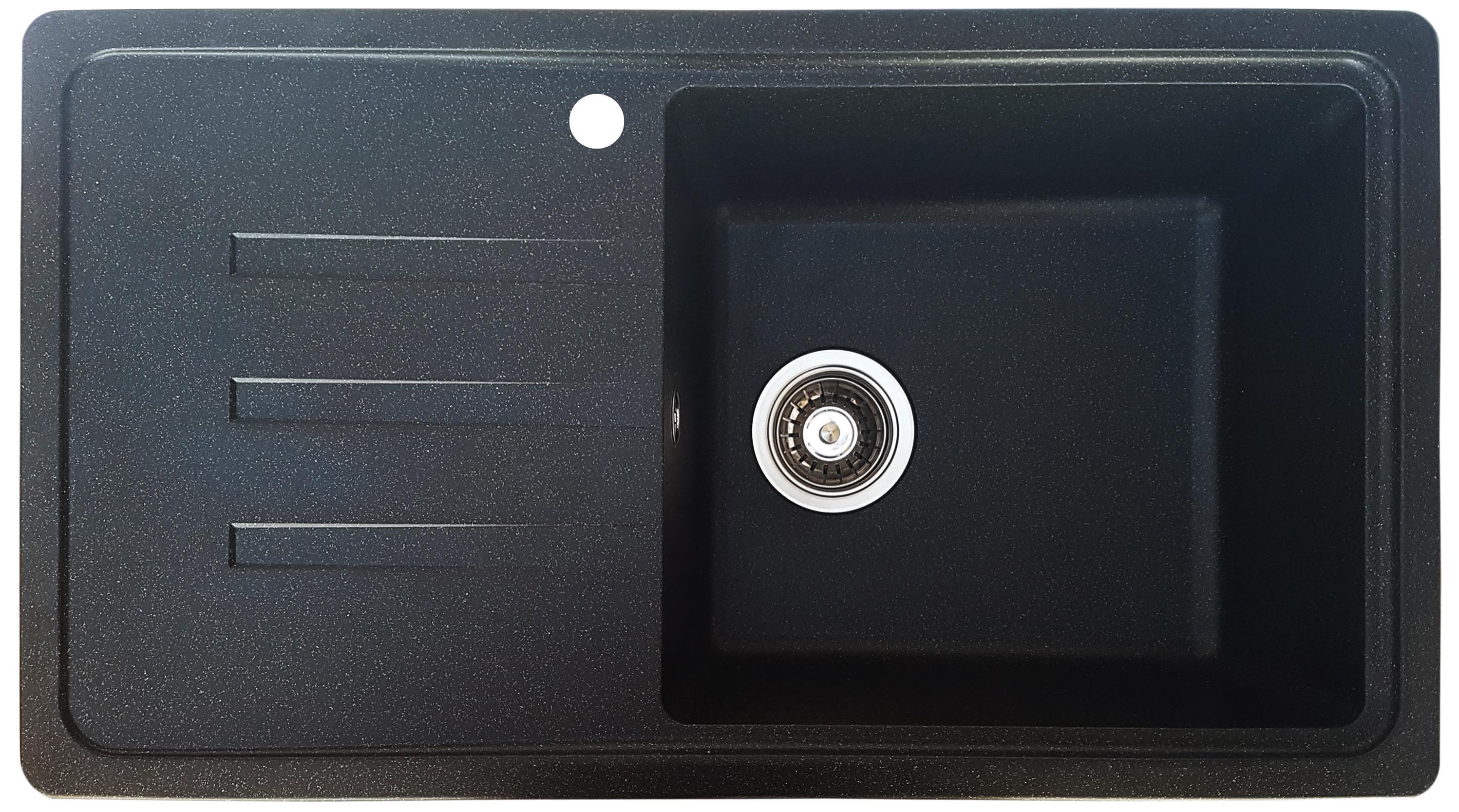 Мойка кухонная Valetti 36L 780x435 мм Черный