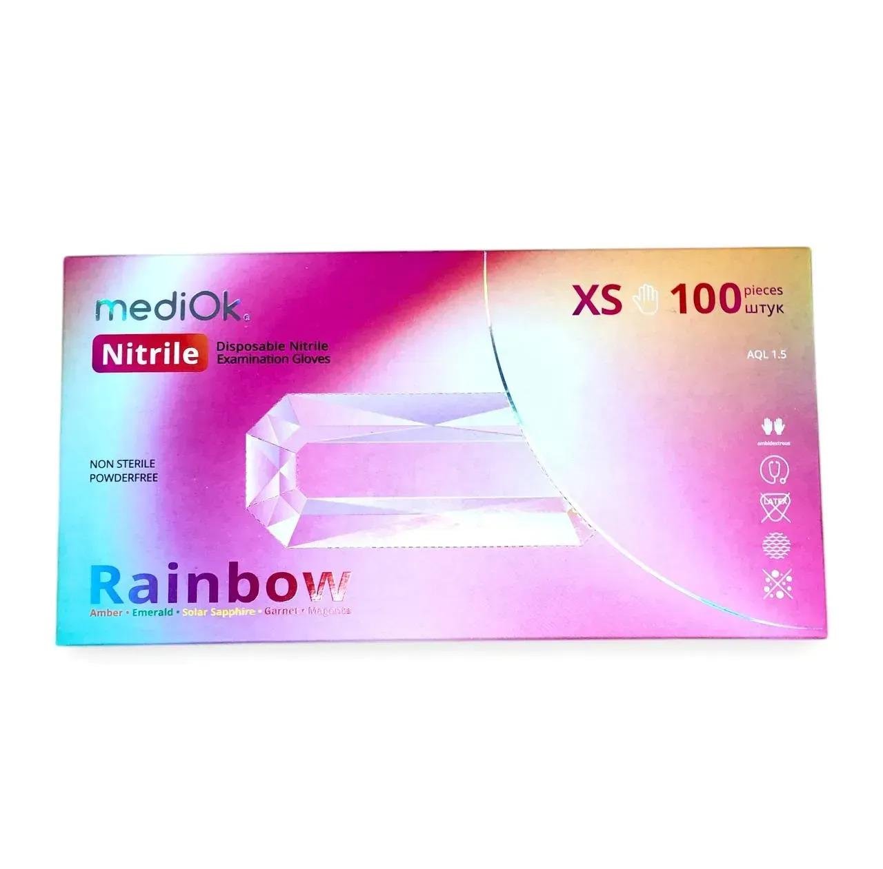 Перчатки нитриловые MediOk RAINBOW XS (26939082)