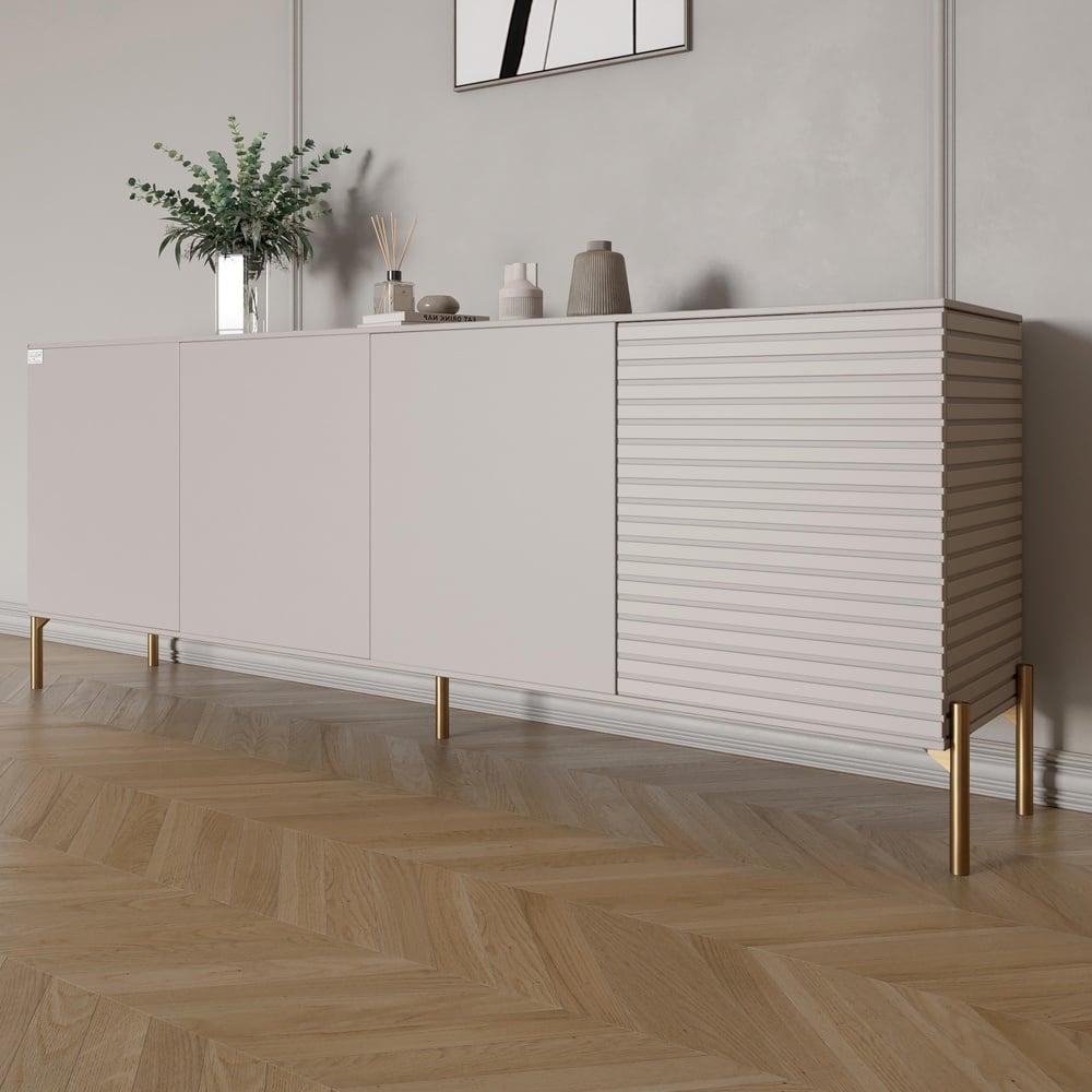 Комод Lion Грей 204x38x76,5 см Кашемир/Кашемир (LION-042647)