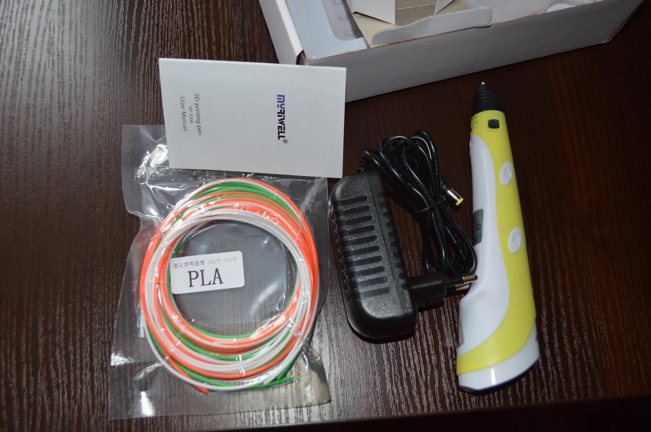 3D-ручка Myriwell 2 RP100B з LCD екраном з комплектом пластику 30 кольорів 150 м та трафаретами - фото 3 3D-ручка Myriwell 2 RP100B з LCD екраном з комплектом пластику 30 кольорів 150 м та трафаретами - фото 3