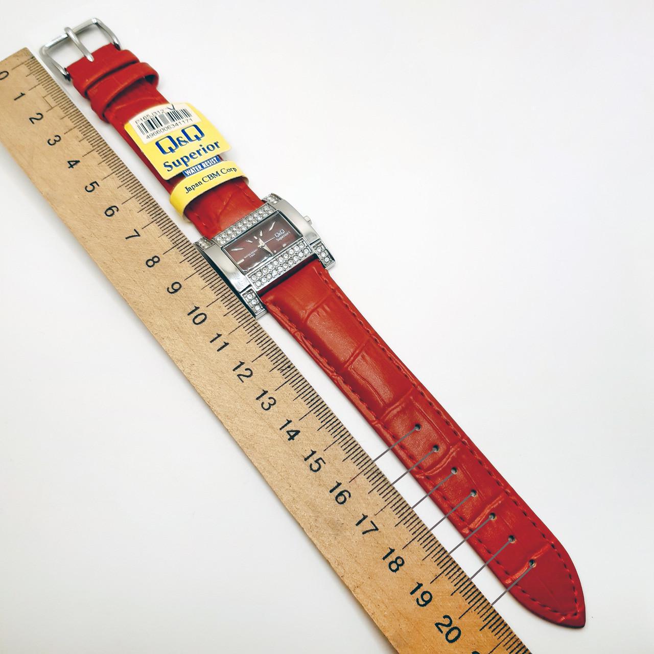 Наручные часы Q&Q Superior series женские кварцевые кожаный ремешок (Р165J312) - фото 5