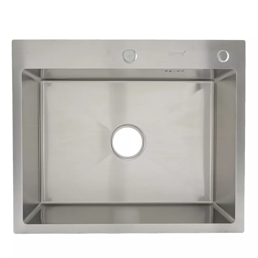 Мойка для кухни Gappo GS6050 накладная 600x500 мм Нержавеющая сталь (SQ-1045117)