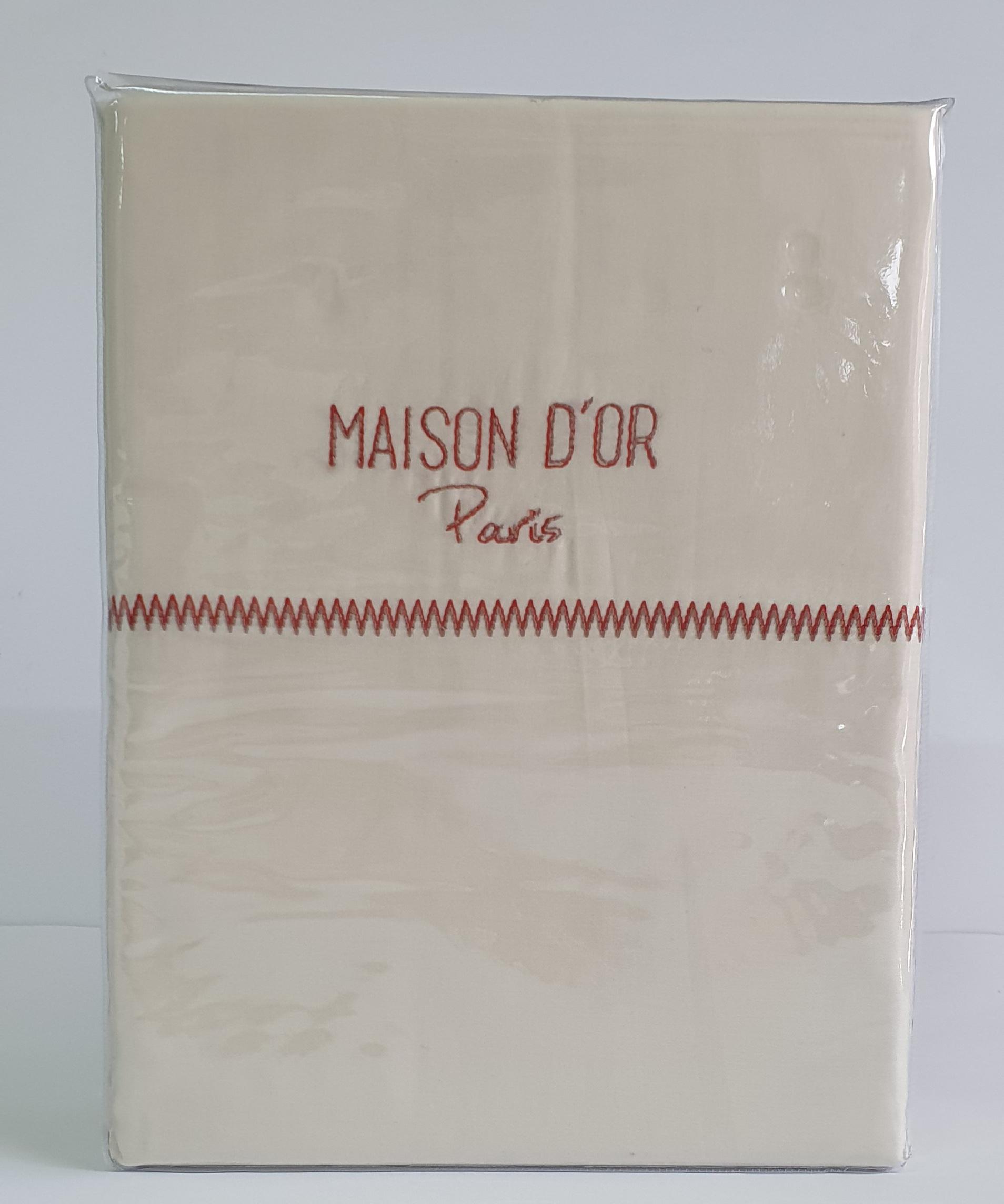 Комплект постельного белья Maison D'or Премиум Cатин 200х220 Ecru (02MD200220PS01)