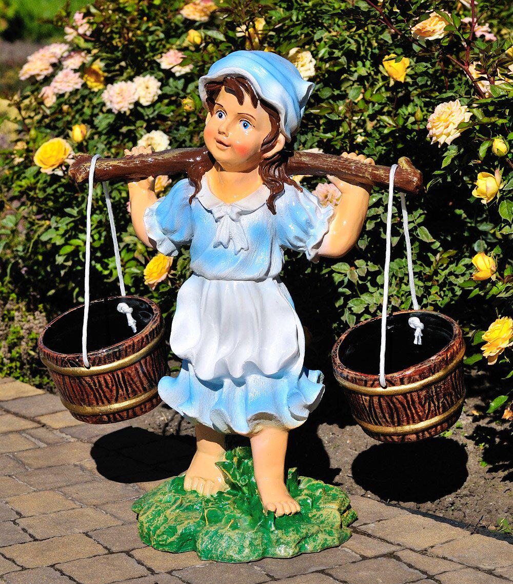 Подставка для цветов Девочка с коромыслом 53 см (119) - фото 2