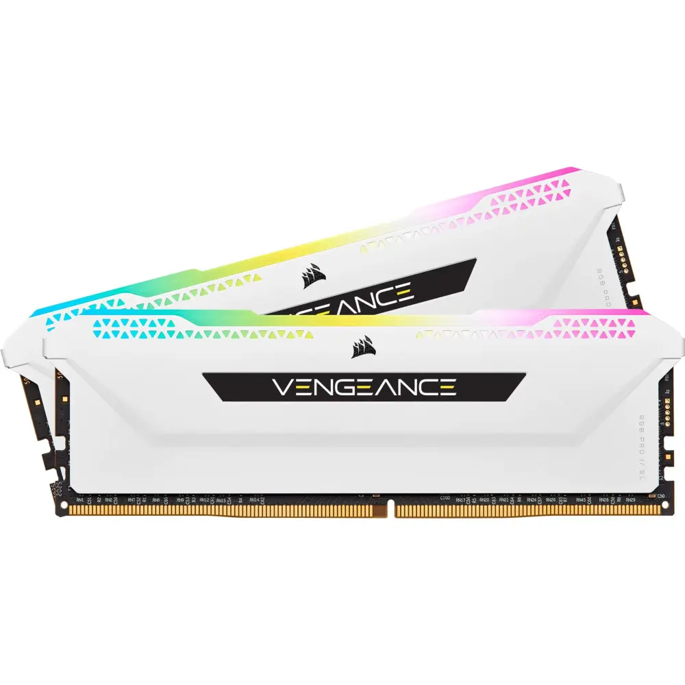 Оперативная память Corsair Vengeance RGB Pro SL DDR4 2x16GB/3600 White (CMH32GX4M2D3600C18W)