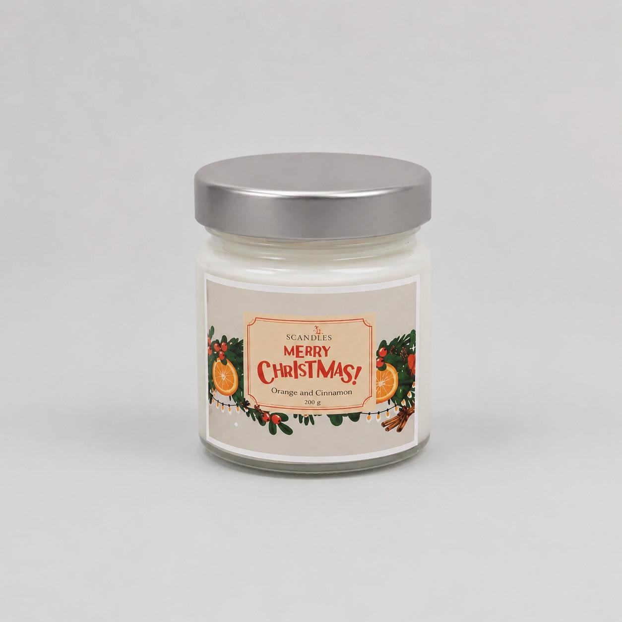 Ароматическая соевая свеча Orange and Cinnamone