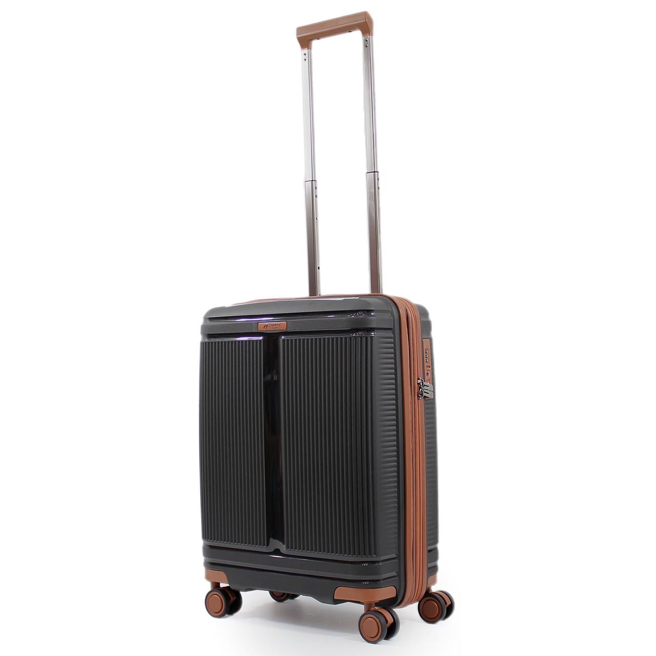 Чемодан мала Airtex полипропилен S 55х40х25+5 см 52 л 3,2 кг Черный (241)