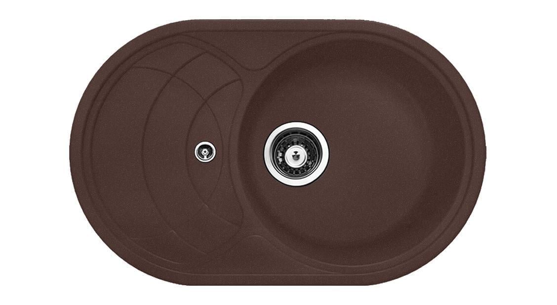 Кухонная мойка LONGRAN ECLIPSE ELG 780.500 Коричневый металик (93 Marone)
