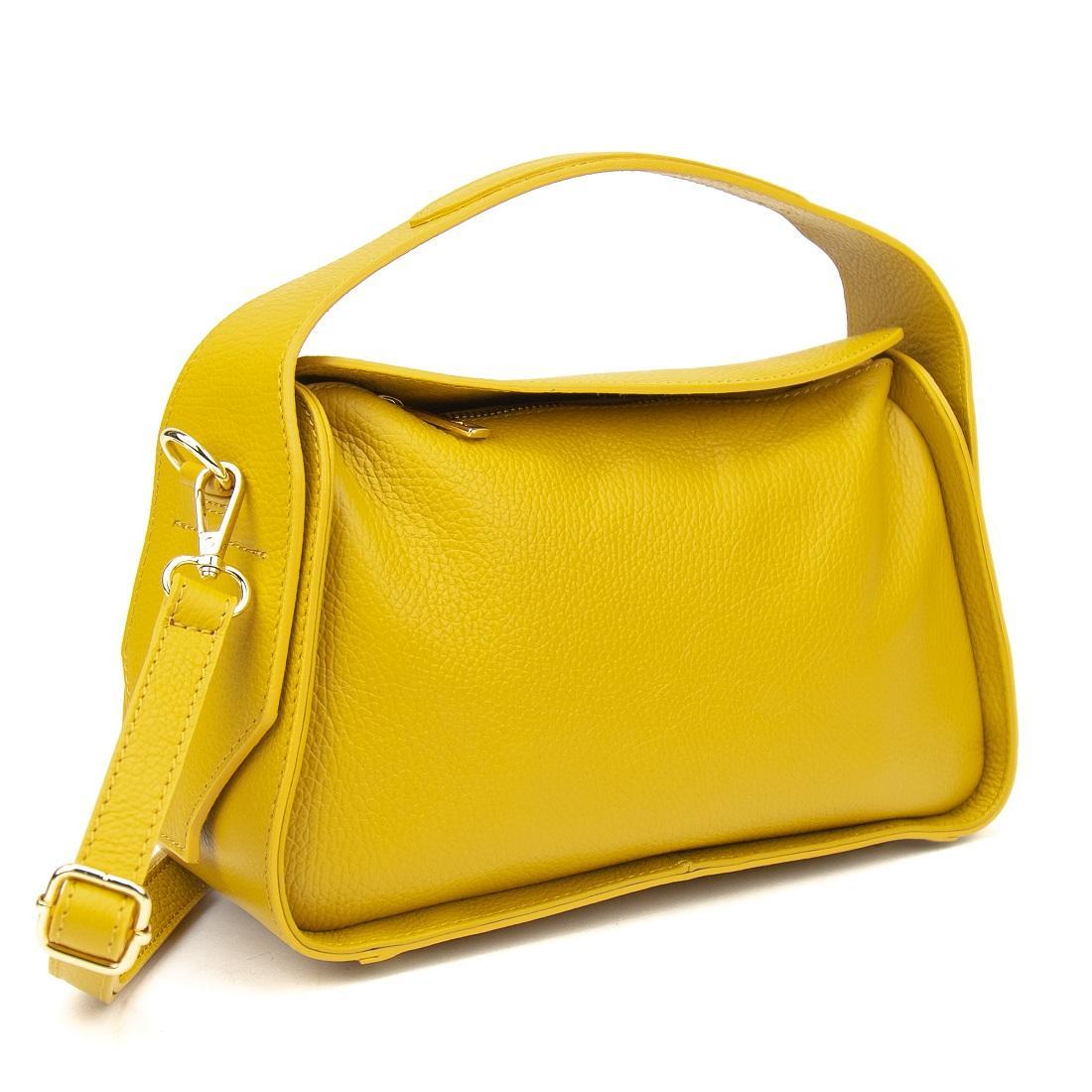 Женская сумка кожаная Firenze Italy F-IT-9570Y Желтый (2656558775)