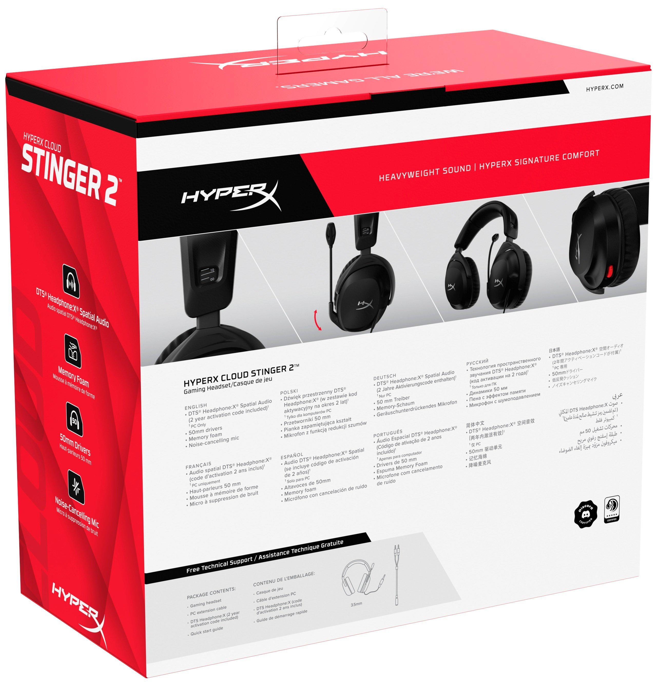 Гарнітура HyperX Cloud Stinger 2 накладна мікрофон 3,5 мм Чорний (630939) - фото 3