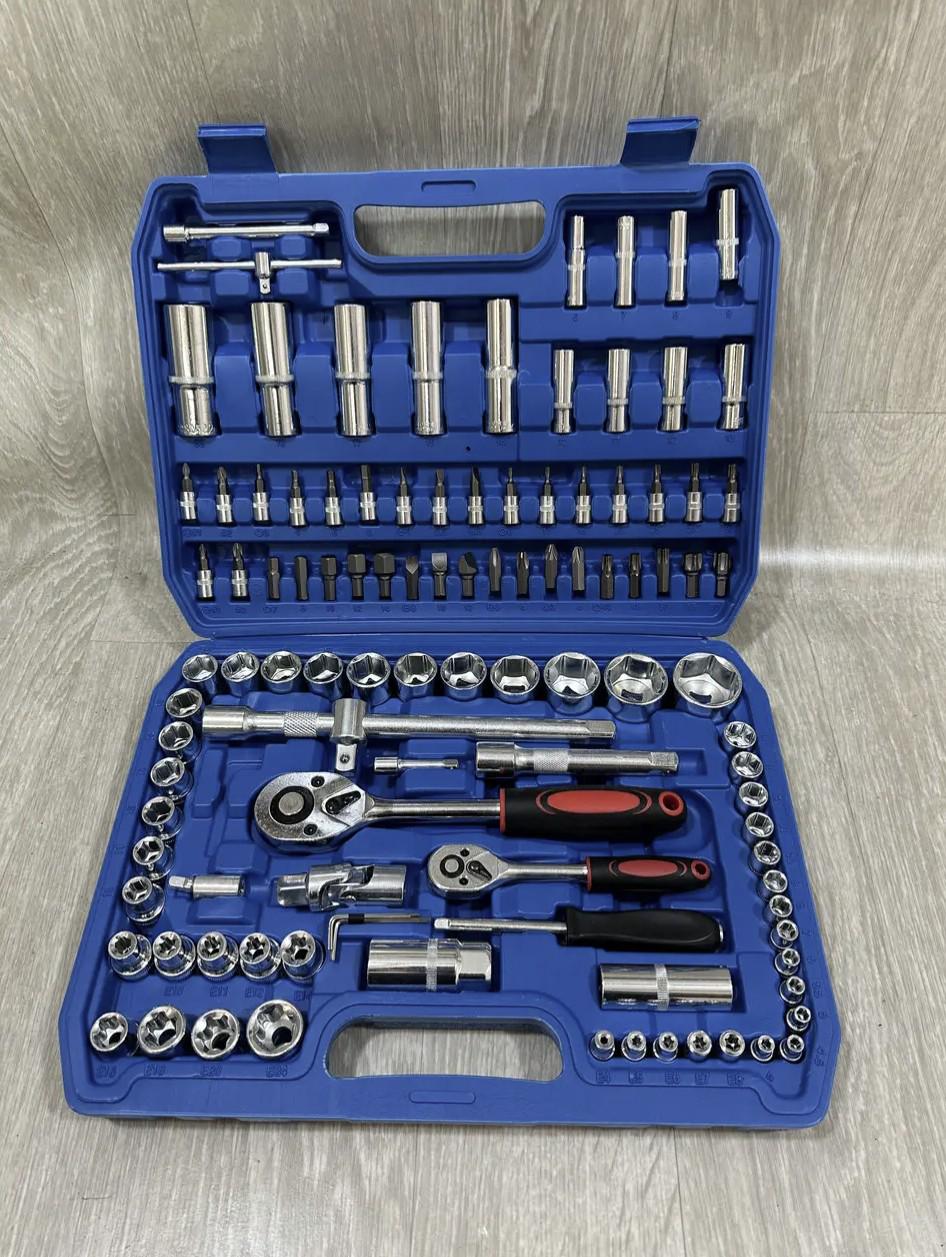 Набор инструментов WerkMaster WM-108 108 пр. в кейсе Серебристый (5454) Набор инструментов WerkMaster WM-108 108 пр. в кейсе Серебристый (5454)