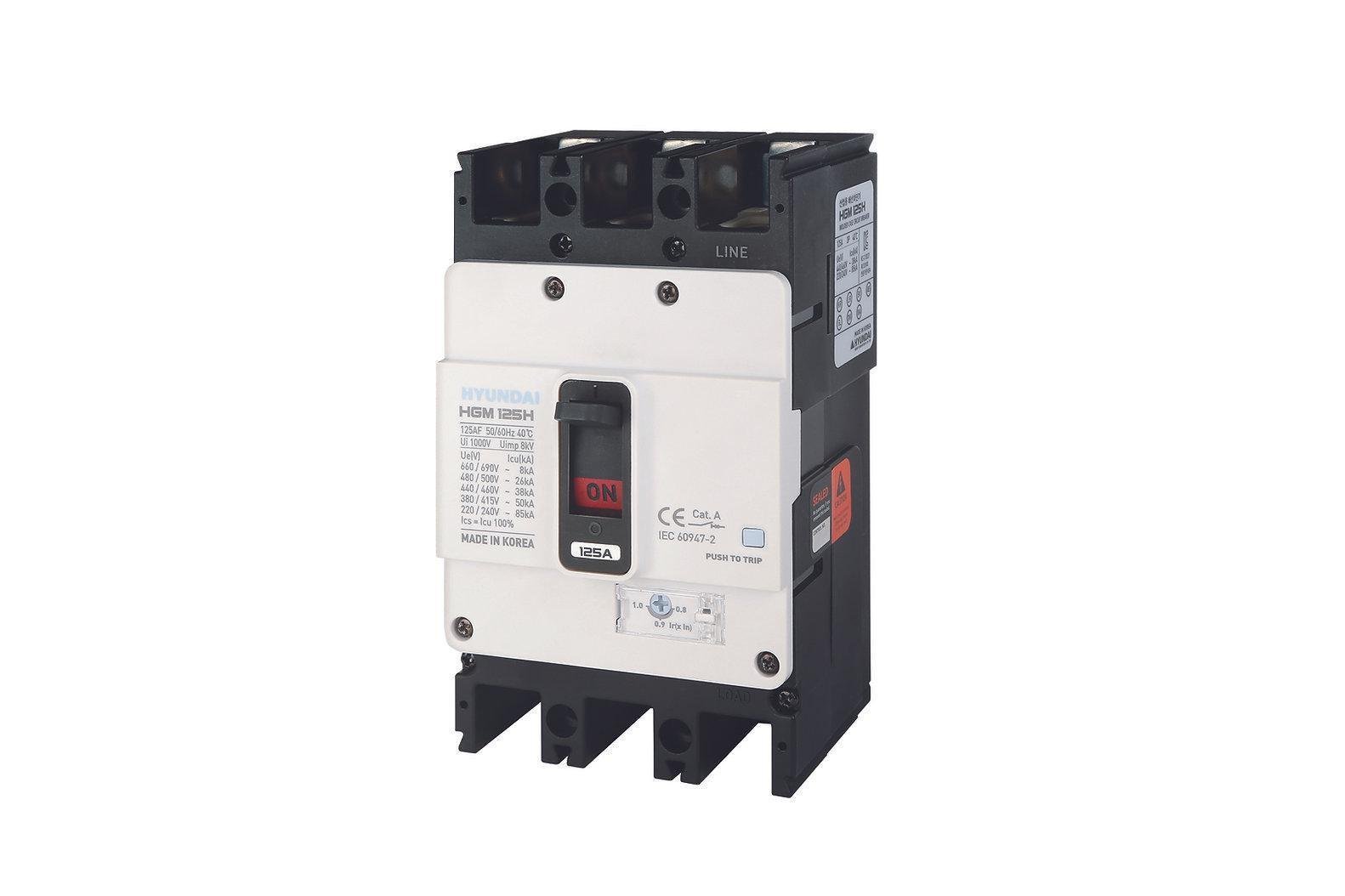 Автоматический выключатель Hyundai electric в литом корпусе Icu-38 kA 0,63-1 400А (28686075)
