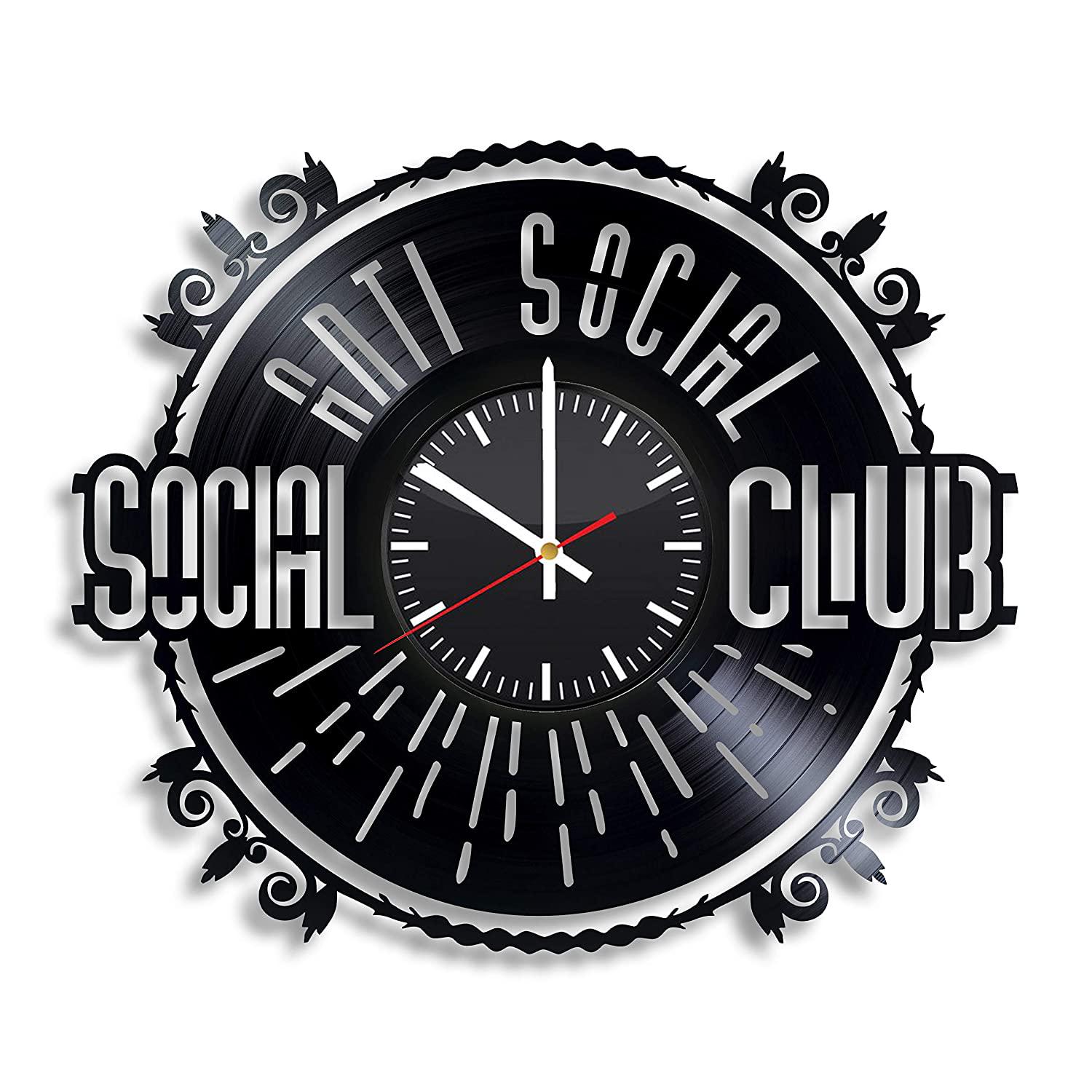 Часы настенные Anti Social Social Club 2277 из виниловой пластинки