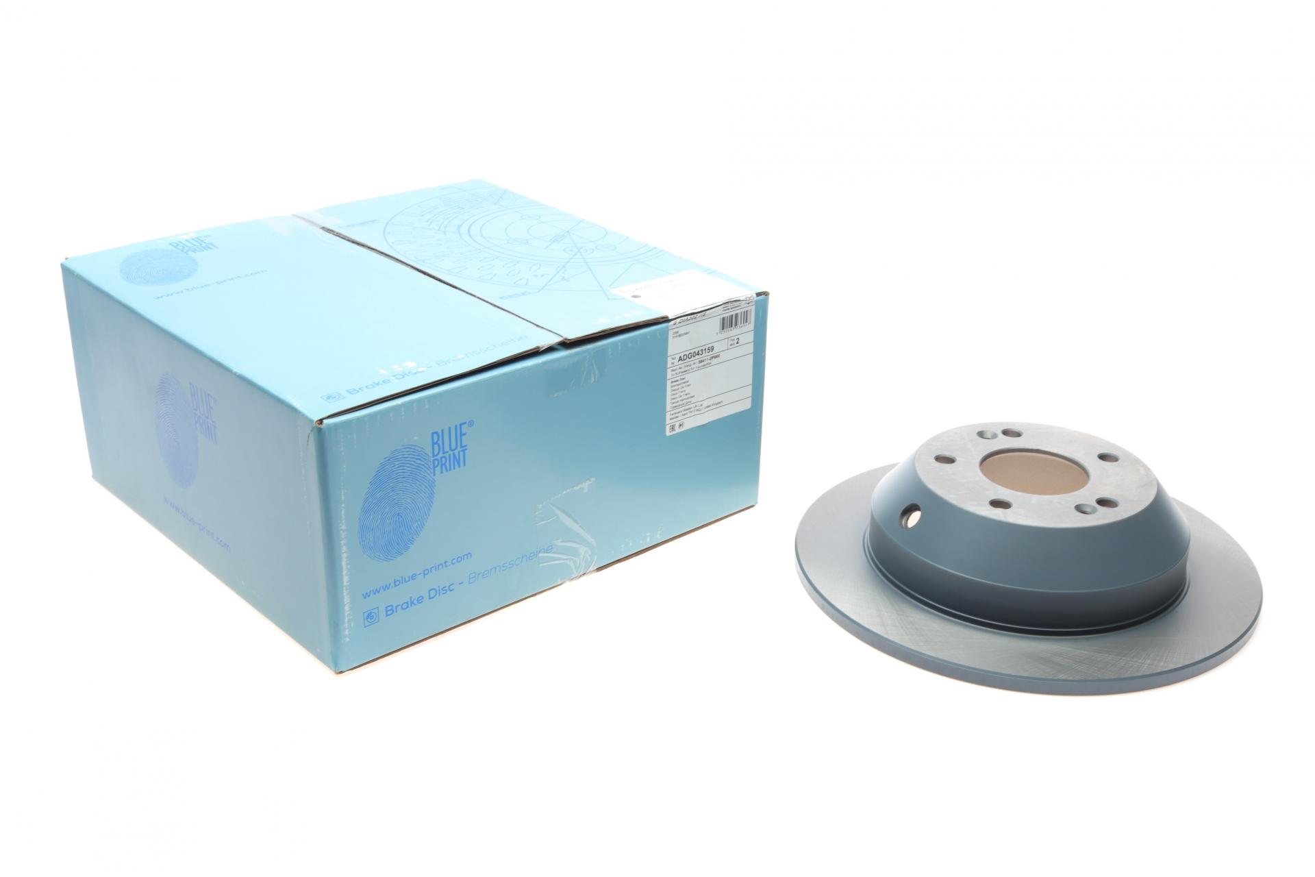 Диск тормозной задний BLUE PRINT для Hyundai Santa Fe/Kia Sorento 10- 302x11 мм (ADG043159)
