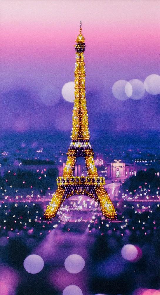 Вышивка бисером Эйфелева башня частичная выкладка 20х36 см (29217084)