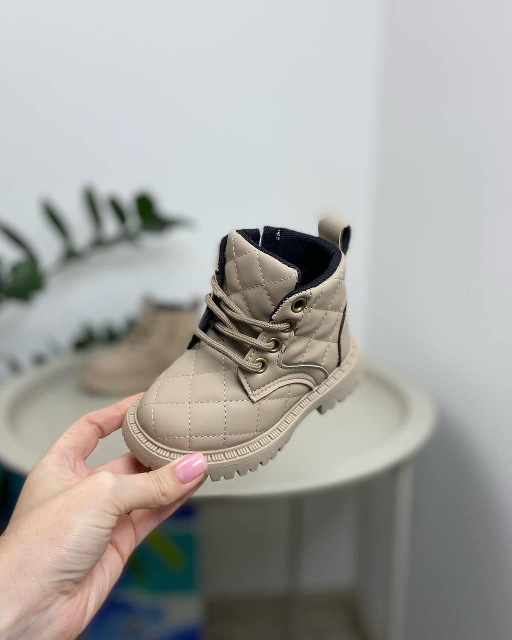 Ботинки детские осенние 1111 р. 21 Бежевый (23180548) - фото 8 Ботинки детские осенние 1111 р. 21 Бежевый (23180548) - фото 8