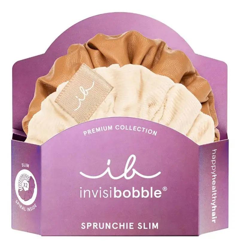 Резинка-браслет для волос invisibobble SPRUNCHIE SLIM PREMIUM Crème De Caramel 2 шт.