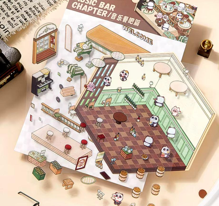 Наклейки 3D для створення міні кімнат з капібарою 4в1 з пінцетом - фото 13 Наклейки 3D для створення міні кімнат з капібарою 4в1 з пінцетом - фото 13