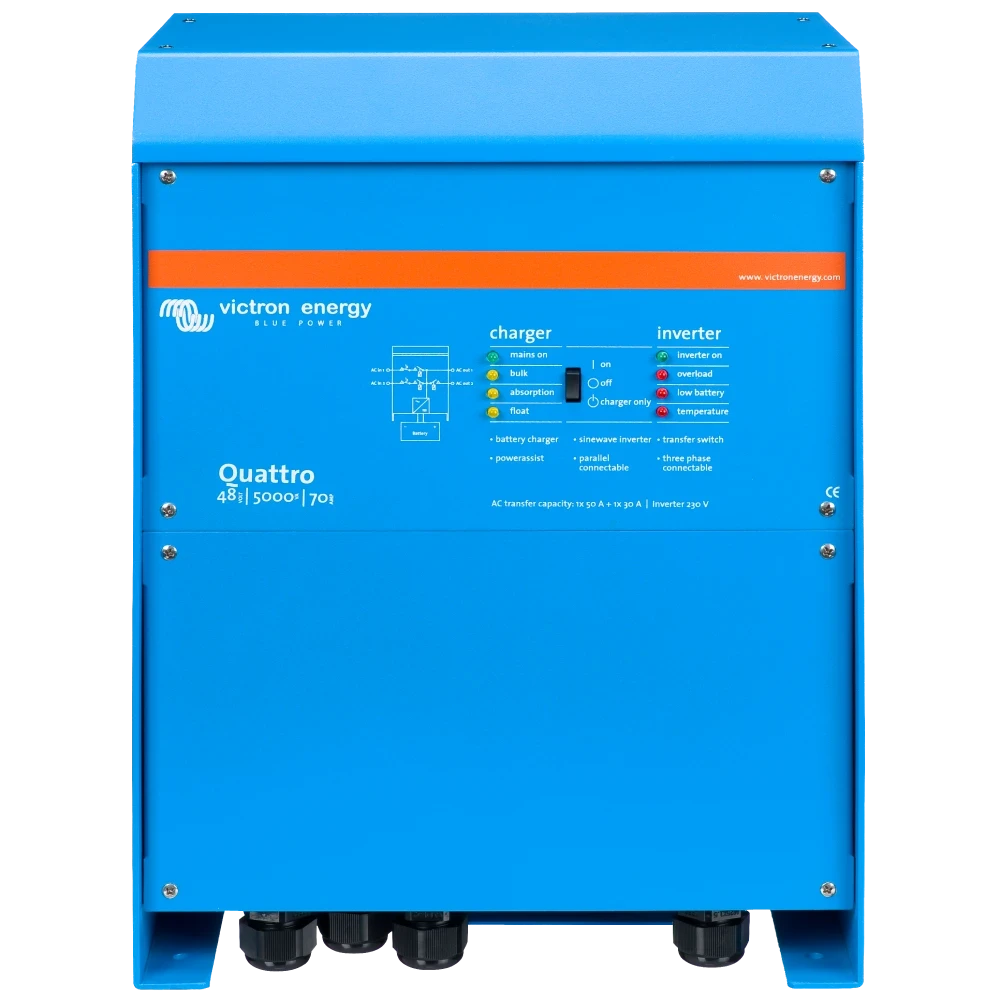 Инвертор Victron Energy Quattro 48/5000/70-100/100 комбинированный однофазный (23463223)