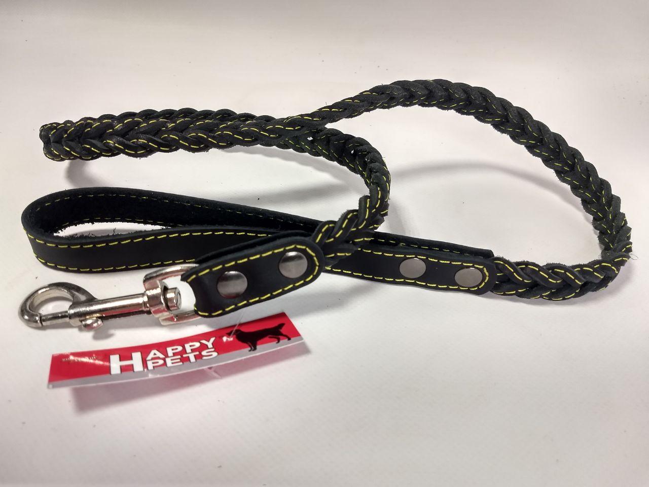 Повідець Happy Pets Ultra Style Коса №24 Чорний - фото 3 Повідець Happy Pets Ultra Style Коса №24 Чорний - фото 3