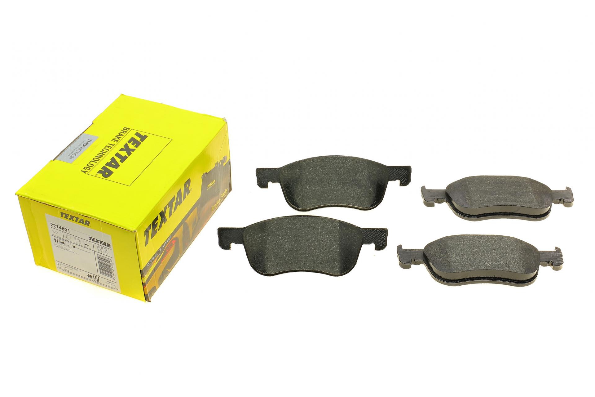 Колодки тормозные передние TEXTAR Ford Fiesta VII 1.0-1.5 17- Teves Q+ (2274801 TEXTAR)