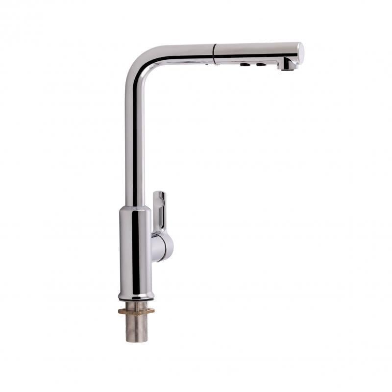 Смеситель для кухни Q-tap Janicka 9134103FC с выдвижным изливом (13582)